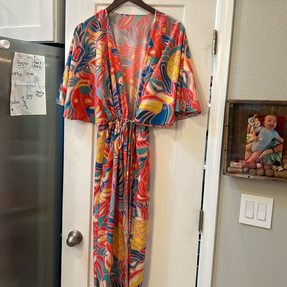 Kenny flowers swim cover up l/xl